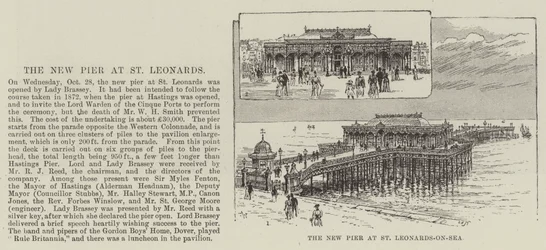 Il nuovo molo a St Leonards-on-Sea